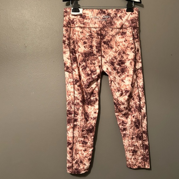 NWT Calvin Klein Sz XL Marble Compression High Waist 7/8 Tights Leggings! - Picture 11 of 13
